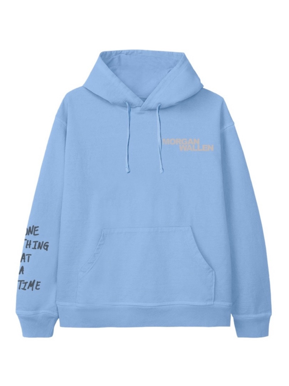 Morgan Wallen Light Blue Graphic Hoodie Size 3XL One Thing at a Time Tour